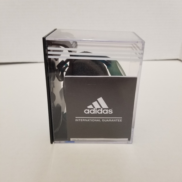 Adidas Y2K Kids Teens Boy Girls Teal Silicon Wrist Watch New - Picture 2 of 6